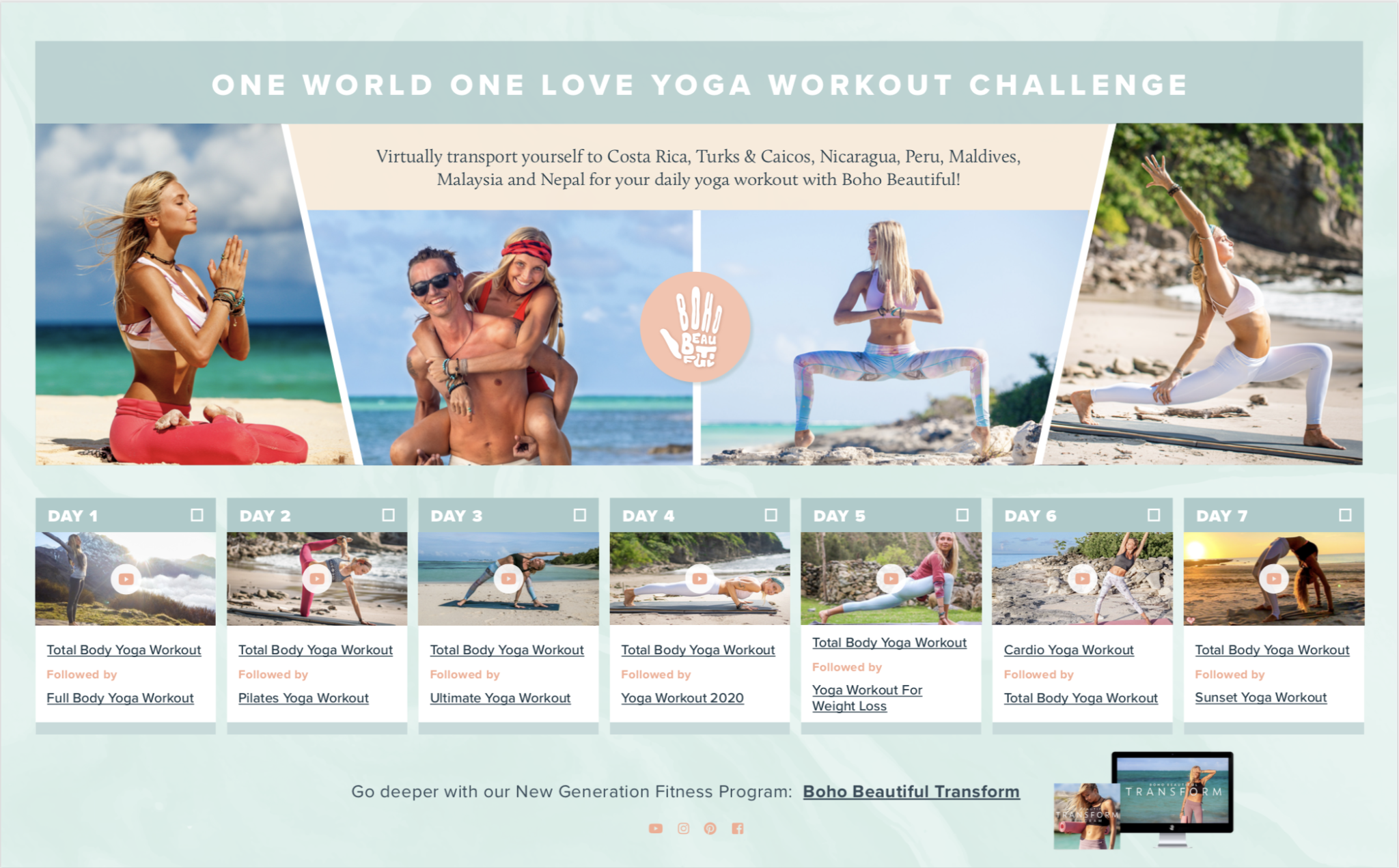 One World One Love Yoga Workout Challenge